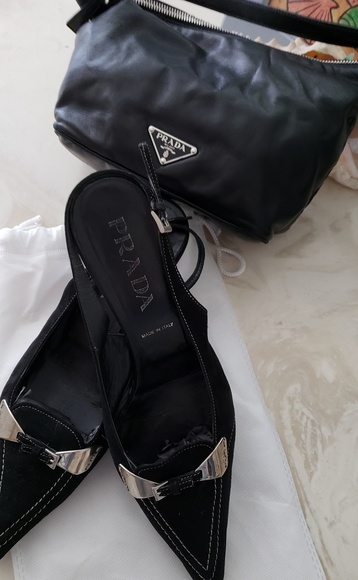 Prada Shoes - PRADA💕 SEXY SLINGBACK KTN HEELS